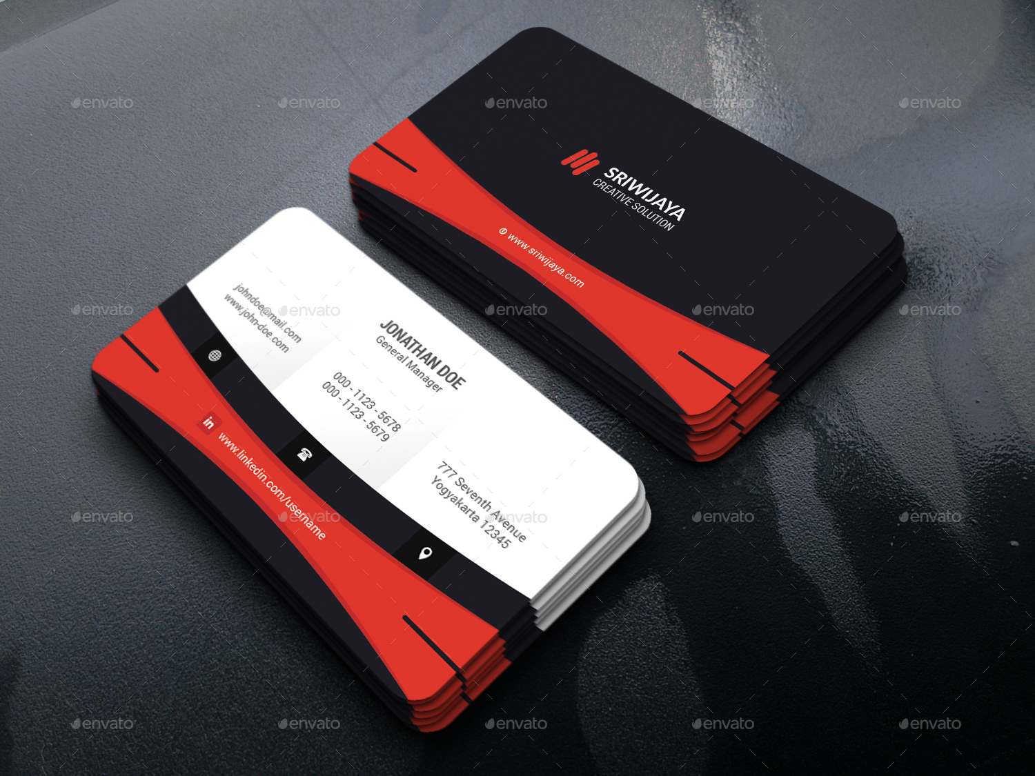 Modern Corporate Business Card by GOWES | GraphicRiver