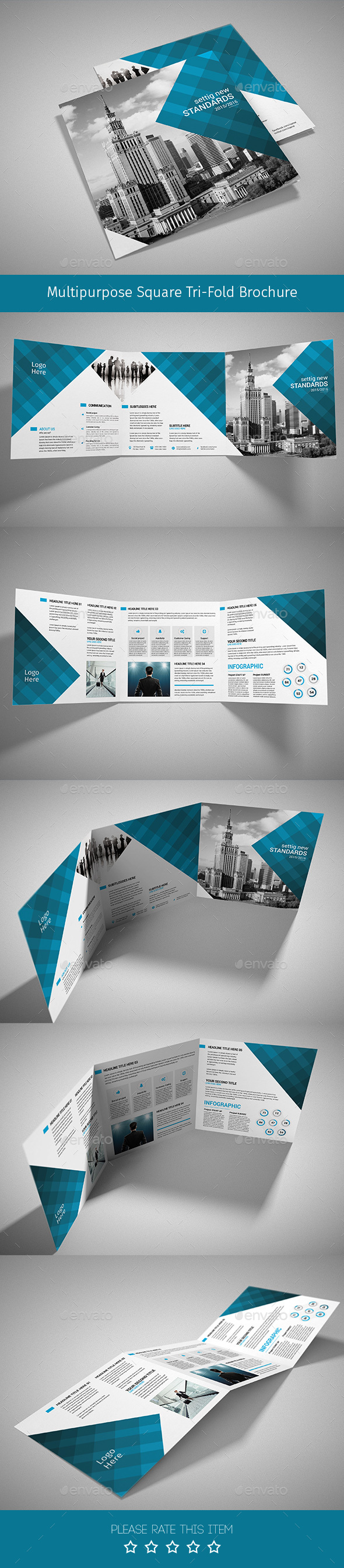 Corporate Tri-fold Square Brochure 06 - Corporate Brochures