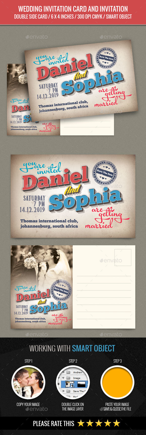 Wedding Invitation Post Card - Weddings Cards & Invites