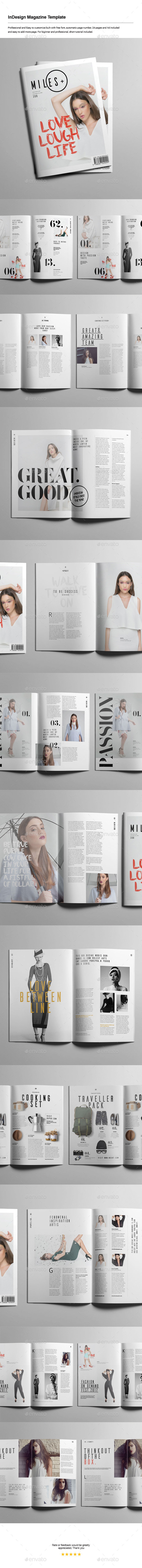 InDesign Magazine Template - Magazines Print Templates
