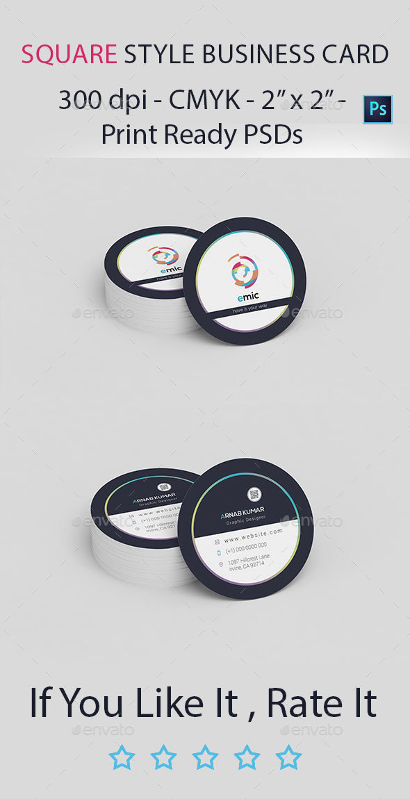 Circle Business Card - Creative Business Cards