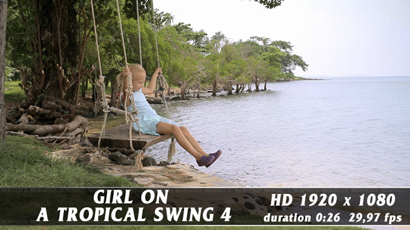 Girl On A Tropical Swing No.4