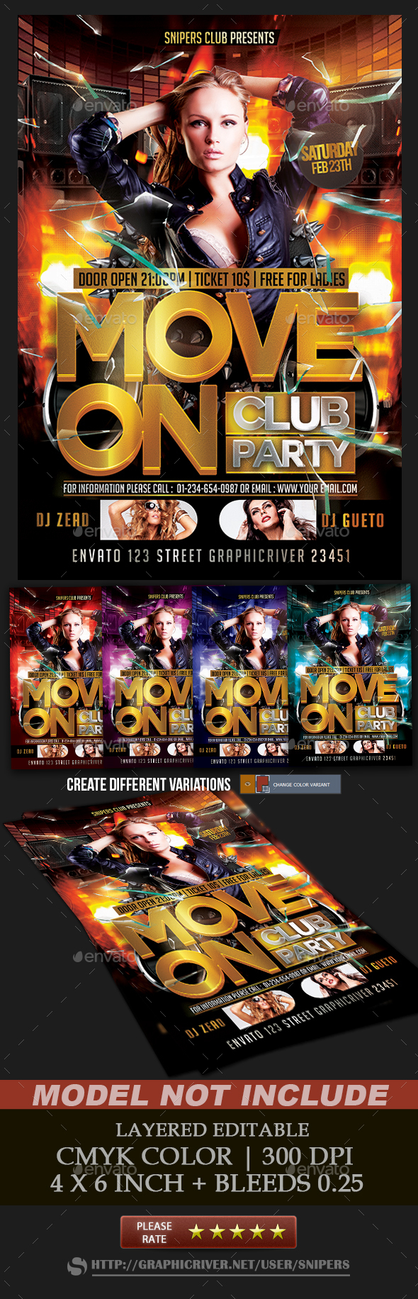 Move On Party - Events Flyers