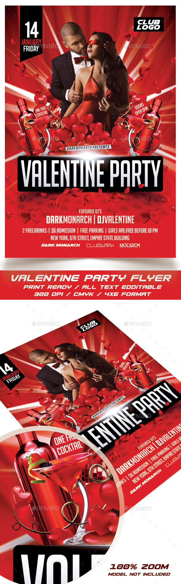 Valentine Party Flyer - Events Flyers