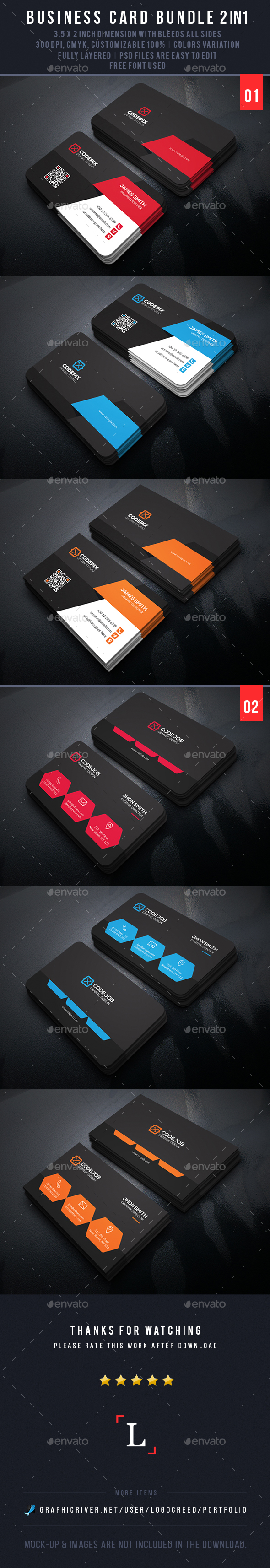 Business Cards Bundle - Business Cards Print Templates