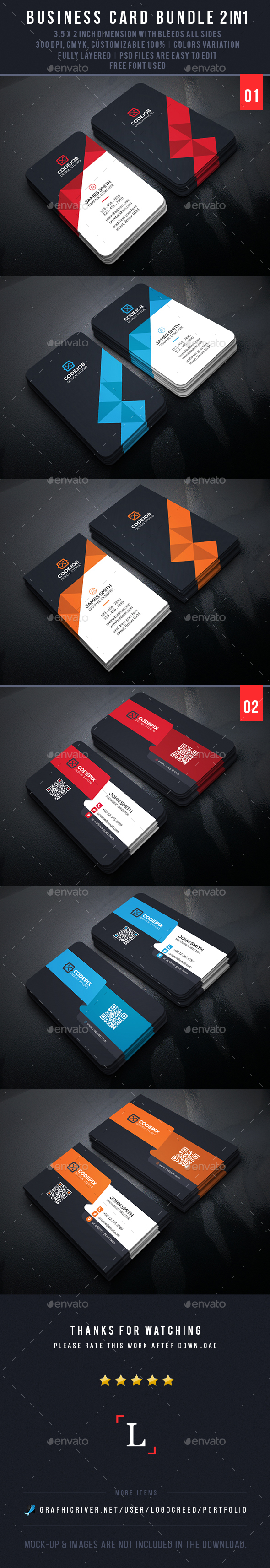 Soft Business Card Bundle - Business Cards Print Templates