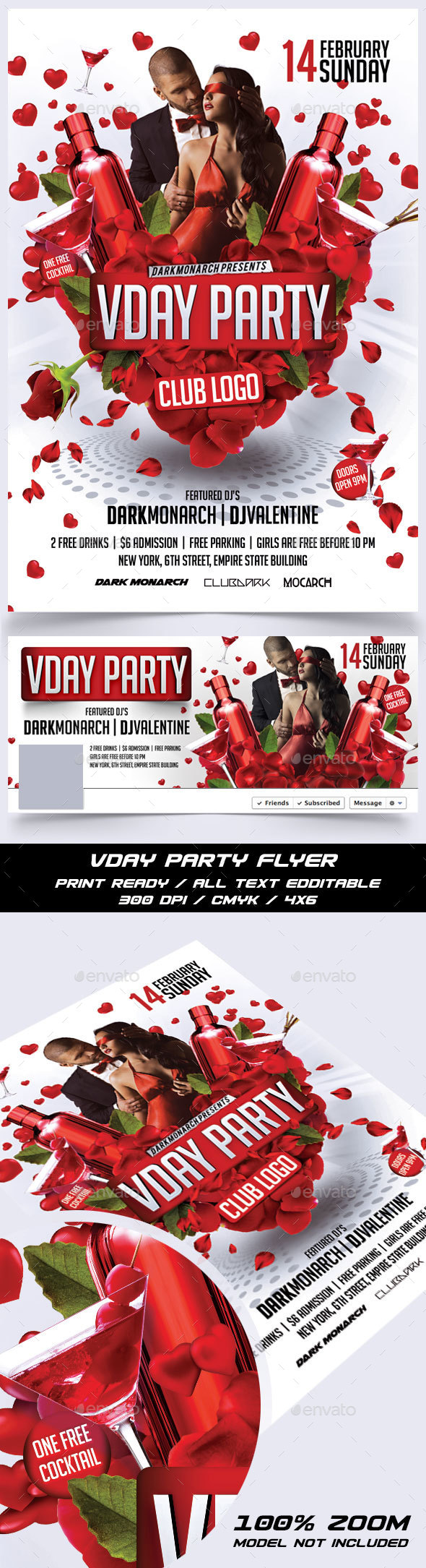 Valentine Day Party Flyer - Events Flyers