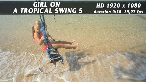 Girl On A Tropical Swing No.5