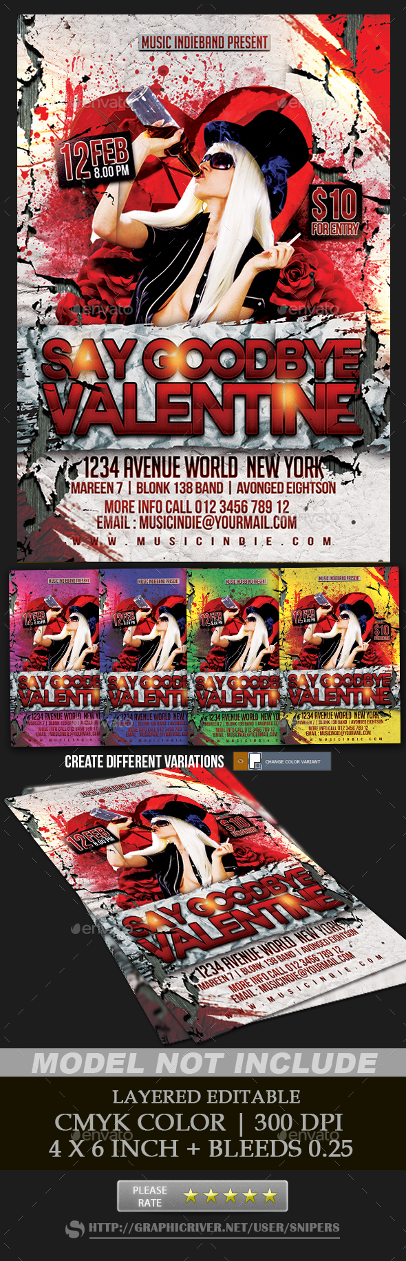 Goodbye Valentine - Events Flyers