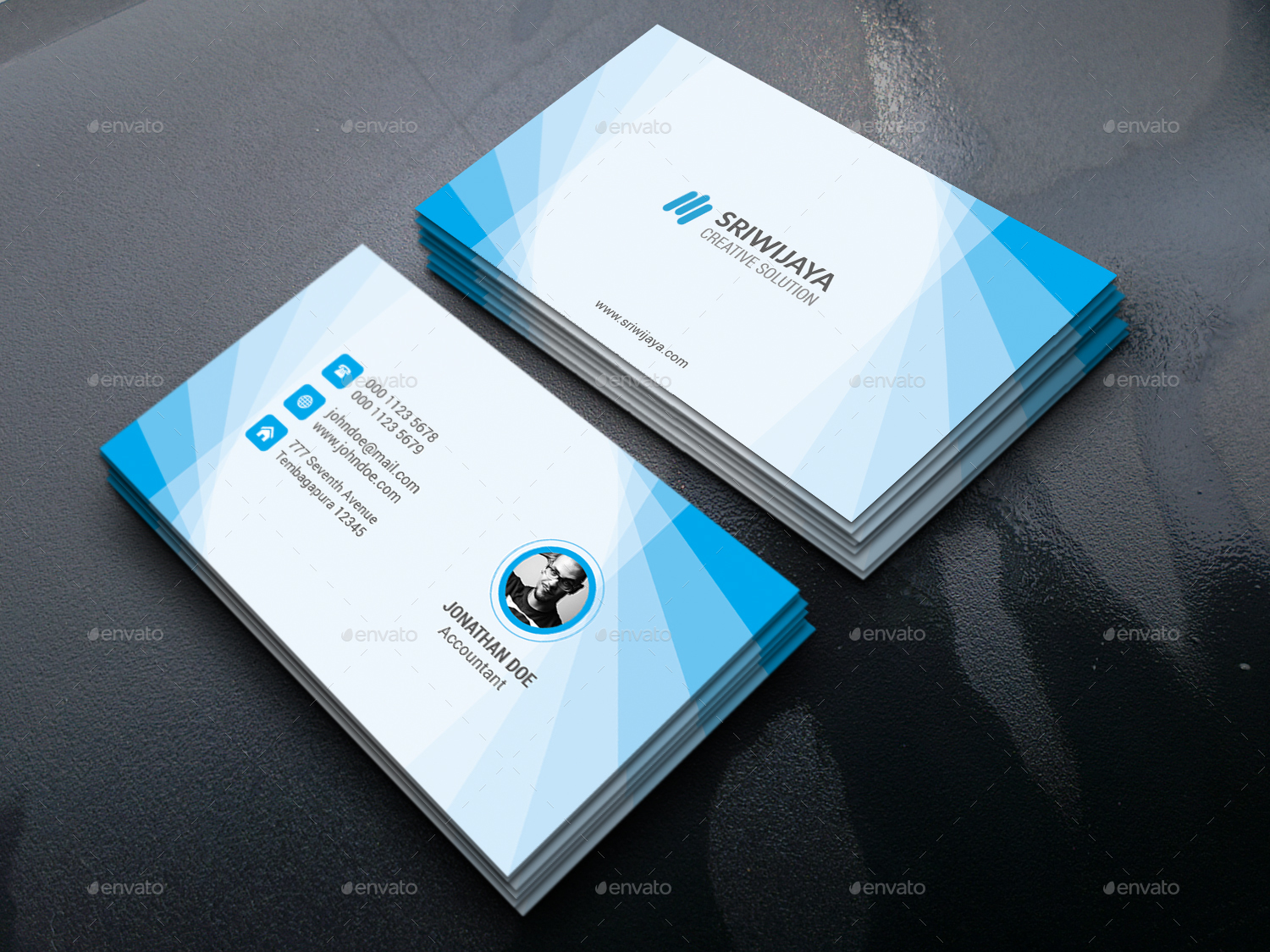 Creative Corporate Business Card , Print Templates | GraphicRiver