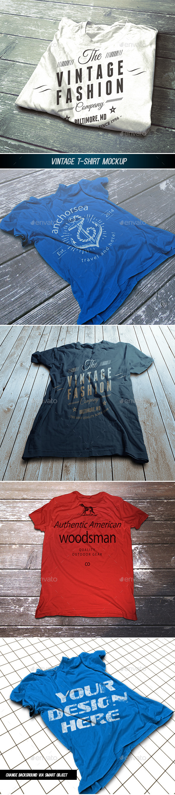 Download Vintage T-Shirt Mockup by dgas99 | GraphicRiver