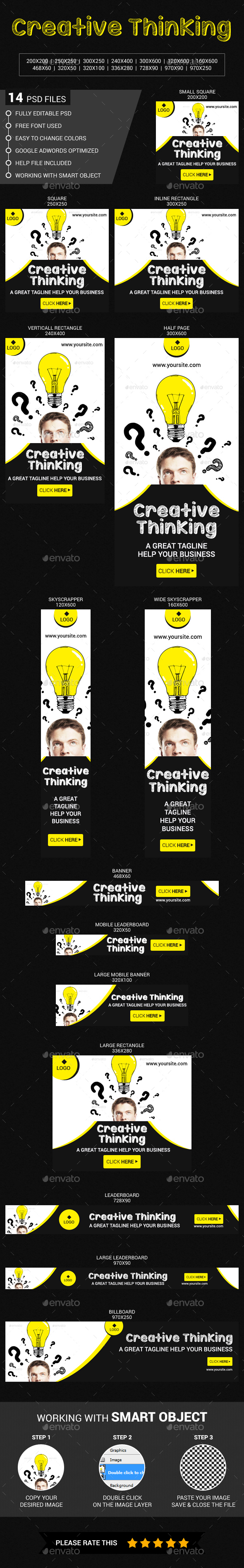 Creative Thinking - Banners & Ads Web Elements