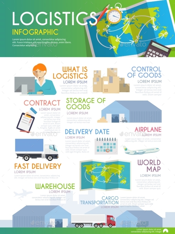 Logistics Infographic - Travel Conceptual