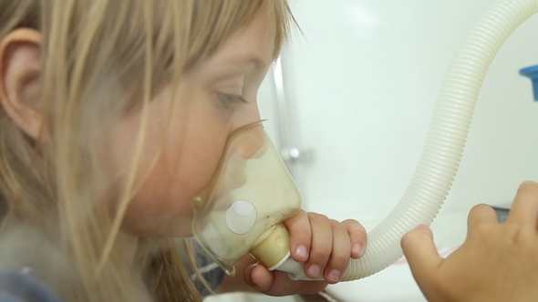 The Girl is Treated, Making Inhalation, Uses the Inhaler alt