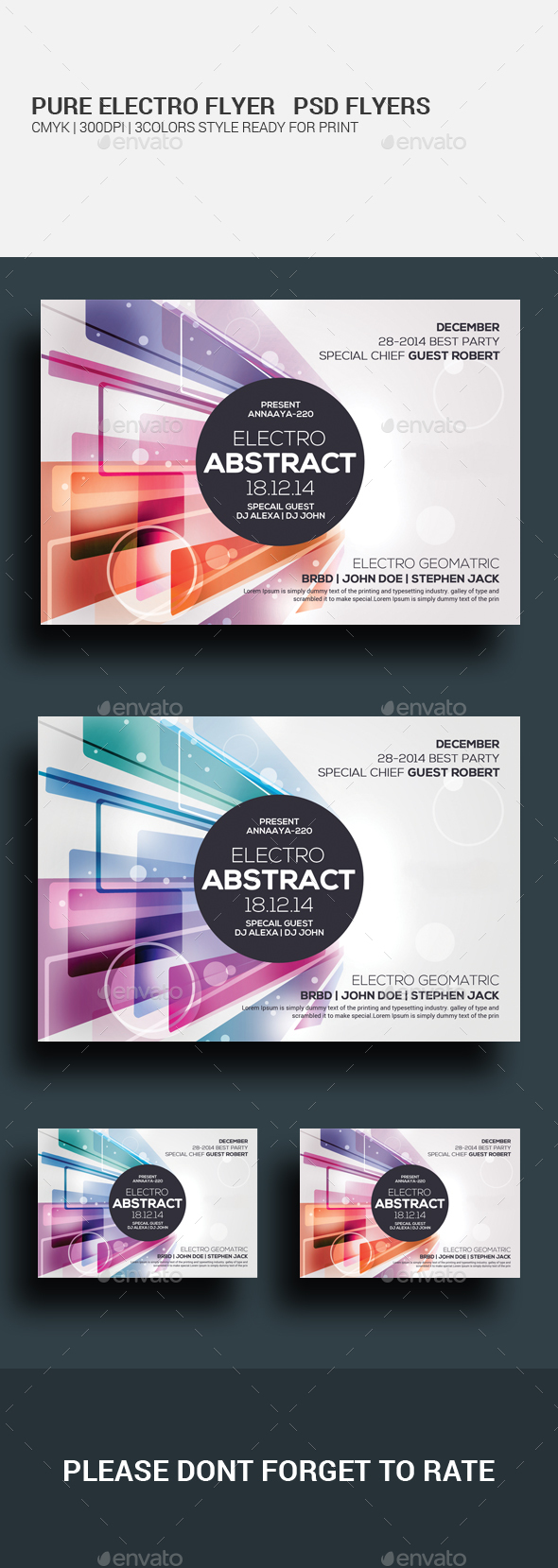 Pure Electro Flyer - Clubs & Parties Events