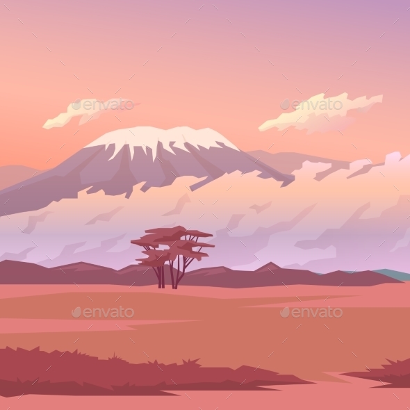 Savannah Background - Landscapes Nature