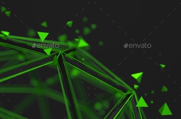 Abstract 3D Rendering Of Futuristic Structure. - 3D Backgrounds