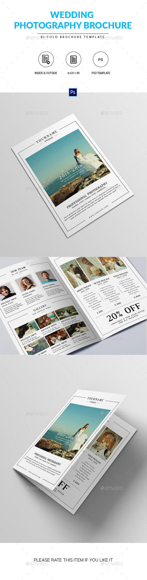Wedding Photography Brochure Template - Corporate Brochures
