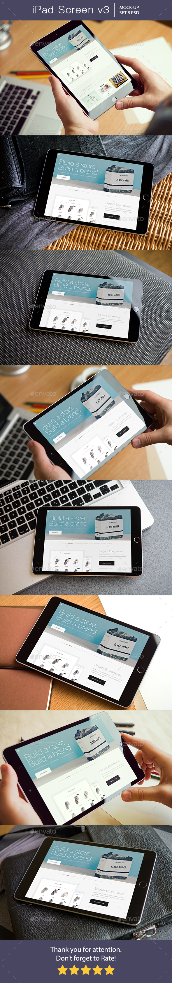 Pad Screen Mockup v3 - Mobile Displays