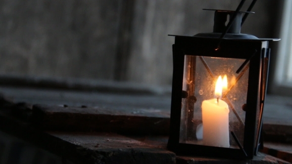 Lantern With a Candle