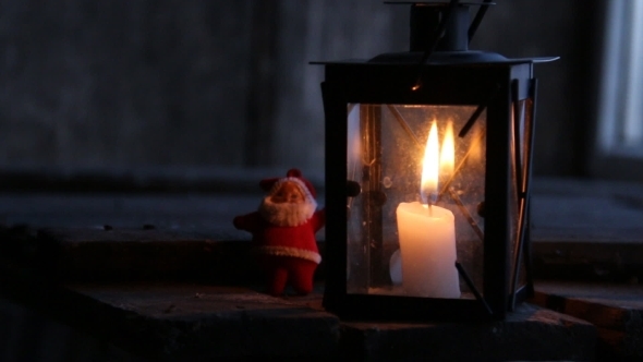 Lantern With a Candle