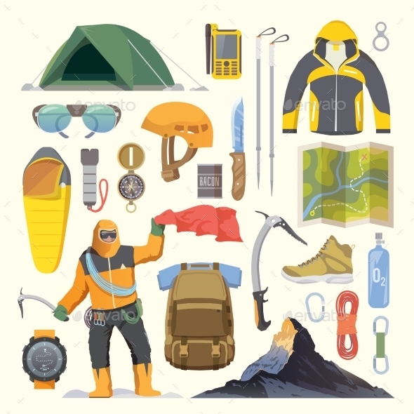 Climbing Flat Elements - Travel Conceptual