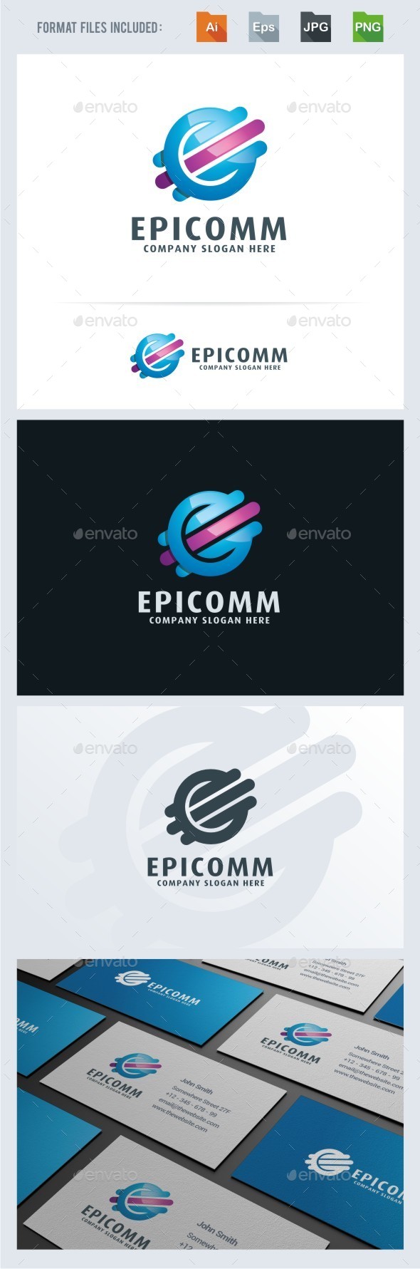 Epic Communication Logo Template - Vector Abstract
