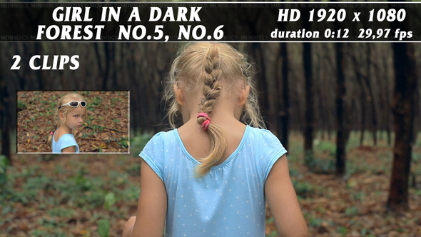 Girl In A Dark Forest No.5