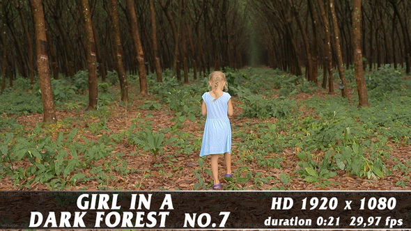 Girl In A Dark Forest No.7