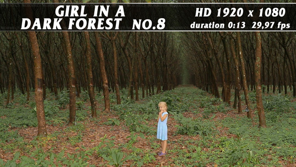 Girl In A Dark Forest No.8