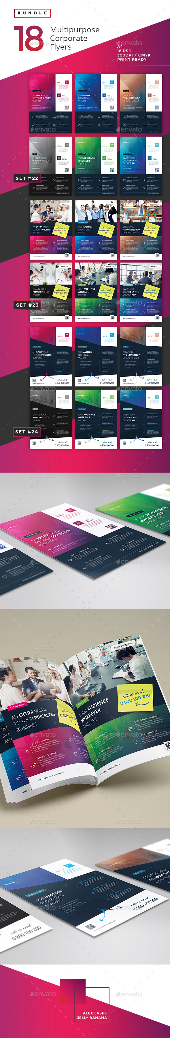 Corporate Flyer Bundle 8 - 18PSD - Corporate Flyers