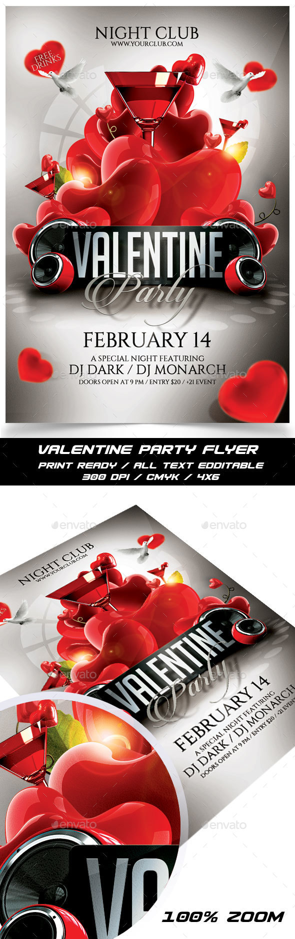 Valentine Party Flyer - Events Flyers