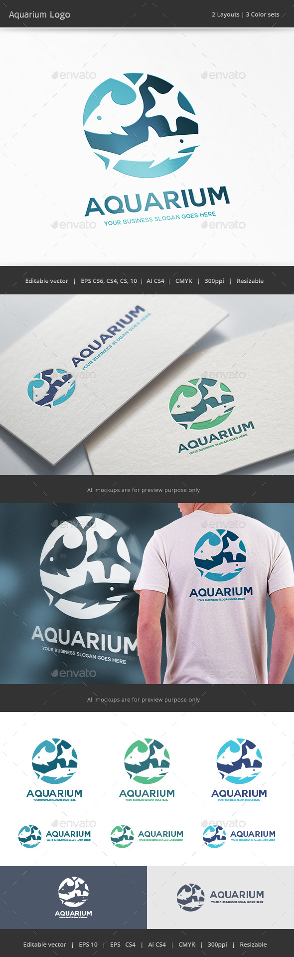 Aquarium Logo - Animals Logo Templates