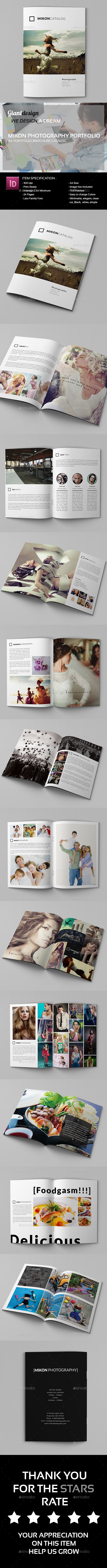 Mikon - Photography Portfolio A4 Catalog - Portfolio Brochures
