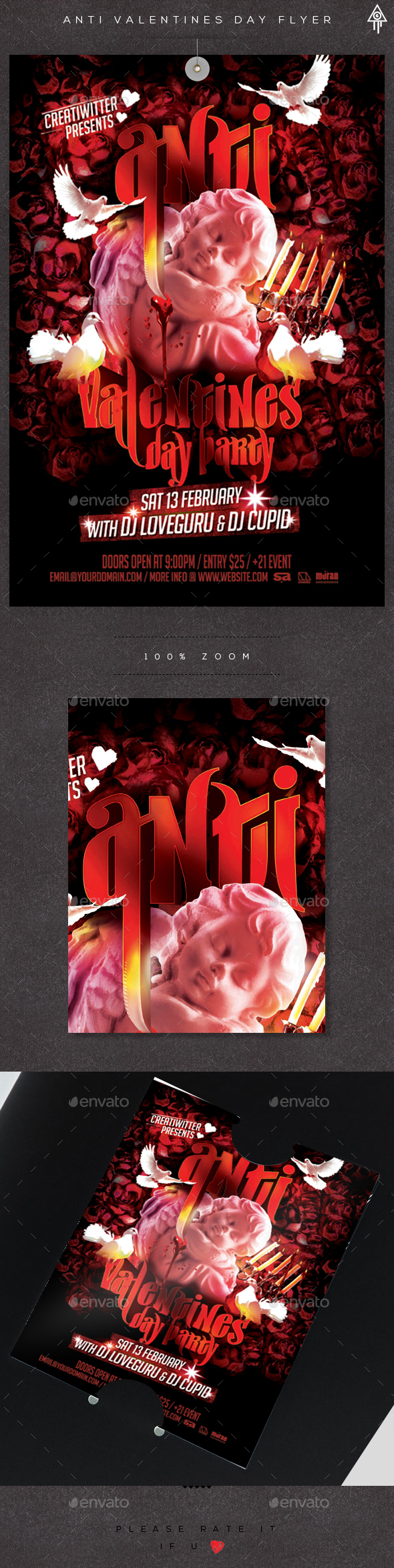 Anti Valentines Day Party Flyer - Events Flyers