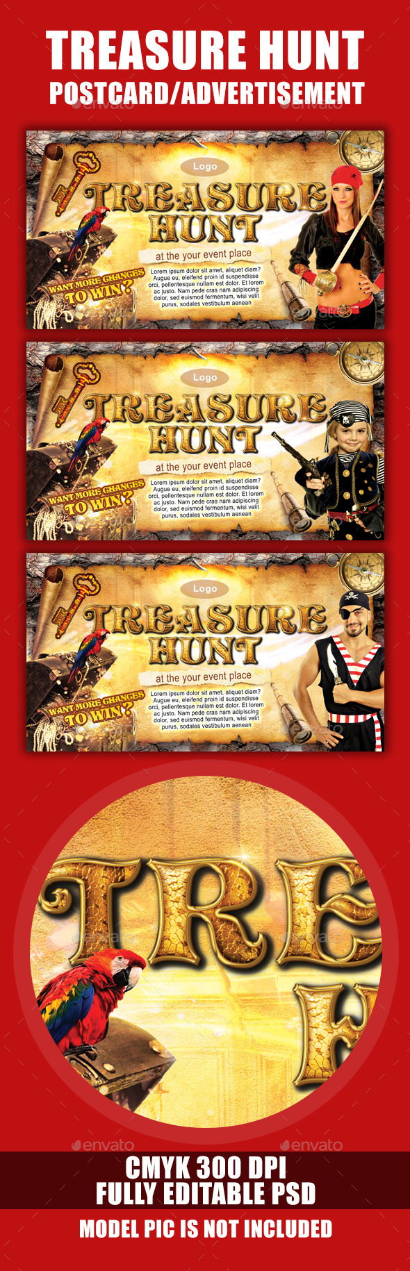 Treasure Hunt - Events Flyers