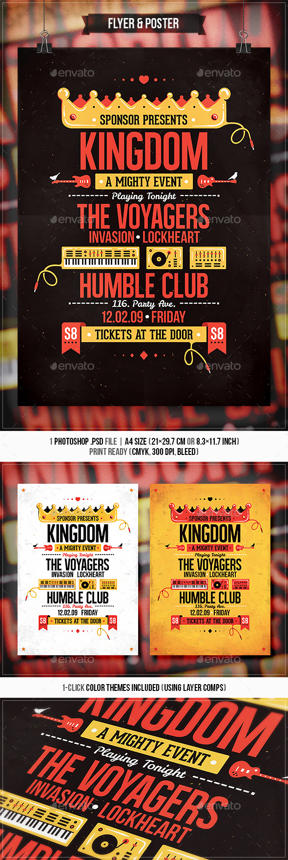 Kingdom - Flyer & Poster - Concerts Events