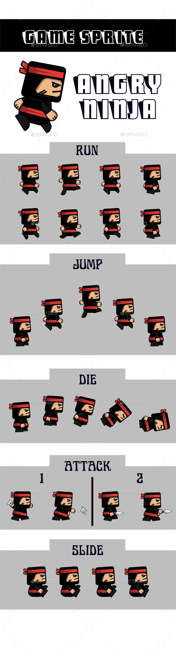 Ninja Game Sprite - Sprites Game Assets