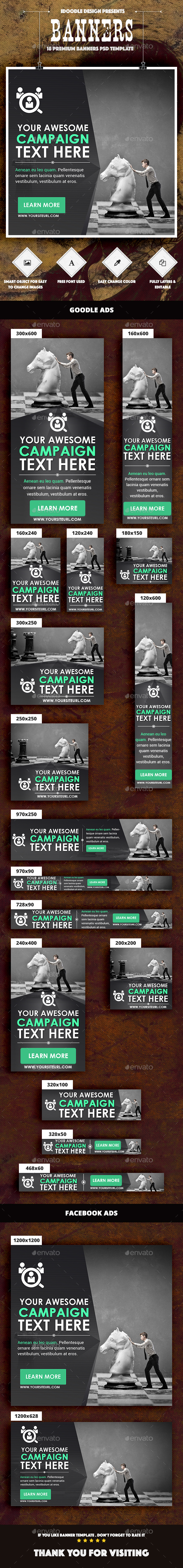 Multipurpose Banners Ads - Banners & Ads Web Elements