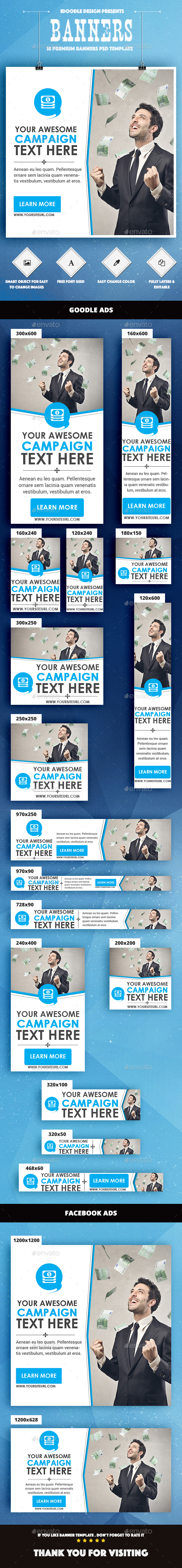 Multipurpose Banners Ads - Banners & Ads Web Elements