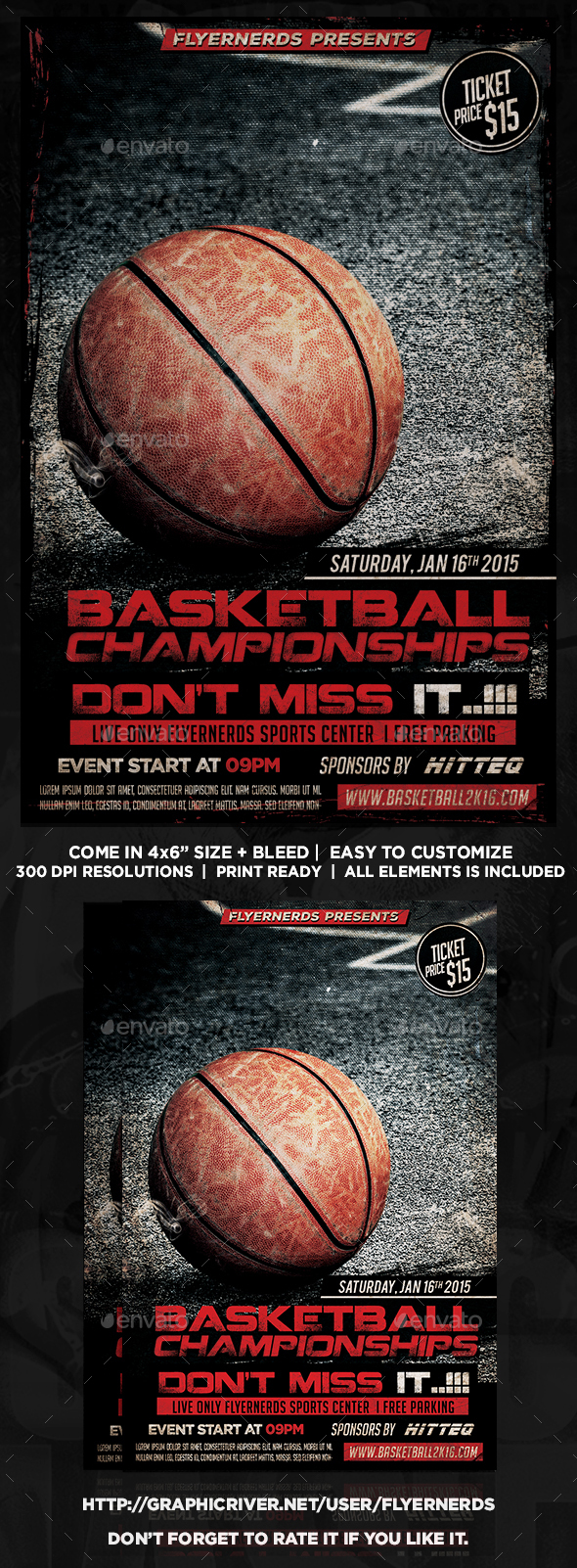Basketball Championships 2K16 Sports Flyer - Sports Events