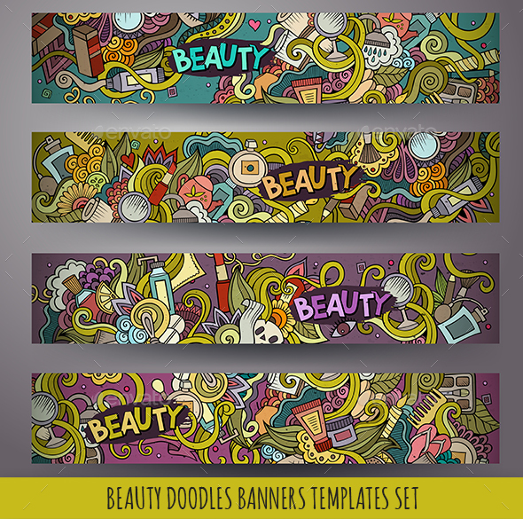 Cosmetics Banners Design Templates - Health/Medicine Conceptual