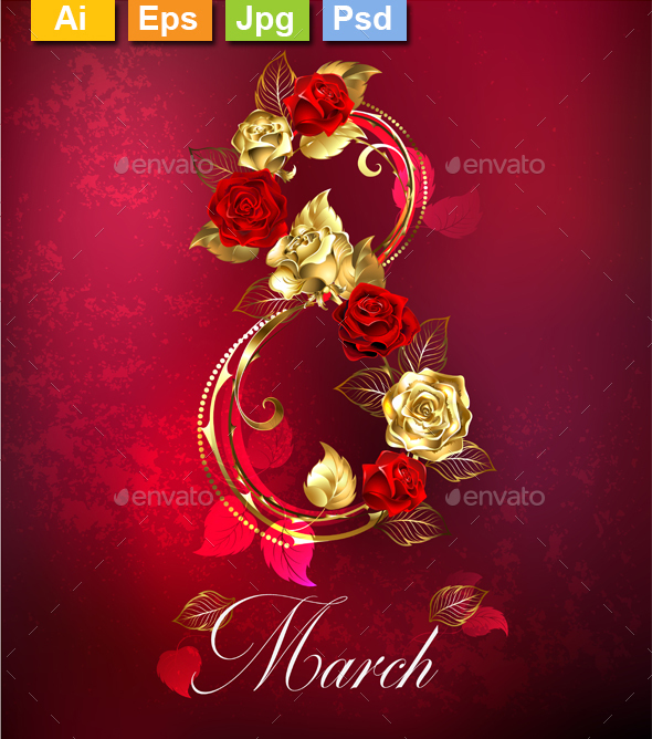 Eight of Roses - Miscellaneous Seasons/Holidays