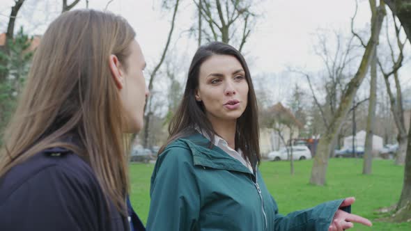 Friends walking and talking alt