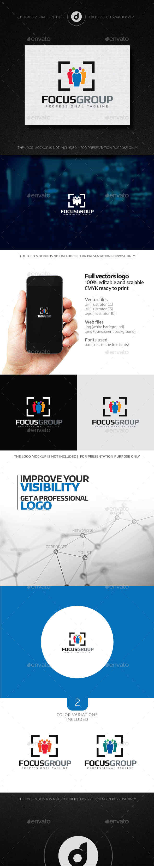 FocusGroup Logo - Humans Logo Templates