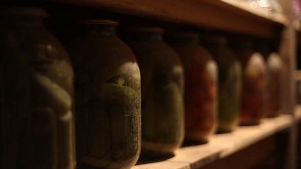 Glass Jars with Salted Vegetables alt