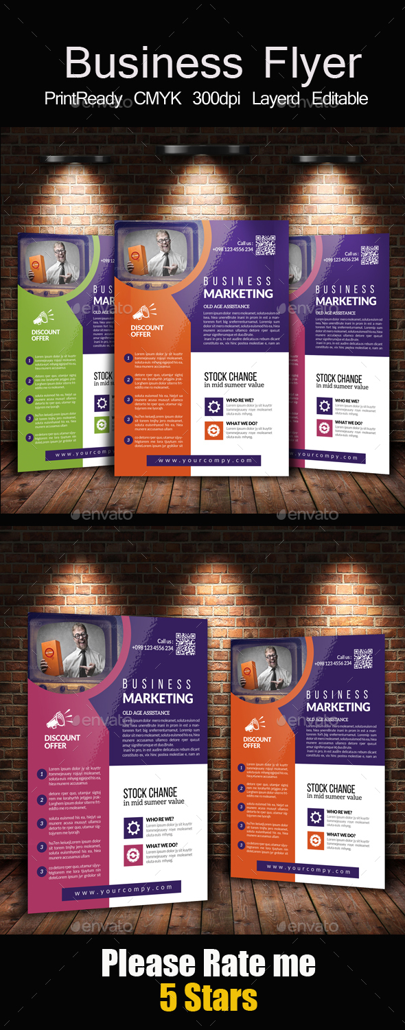 Advertising Company Flyer Template - Corporate Flyers