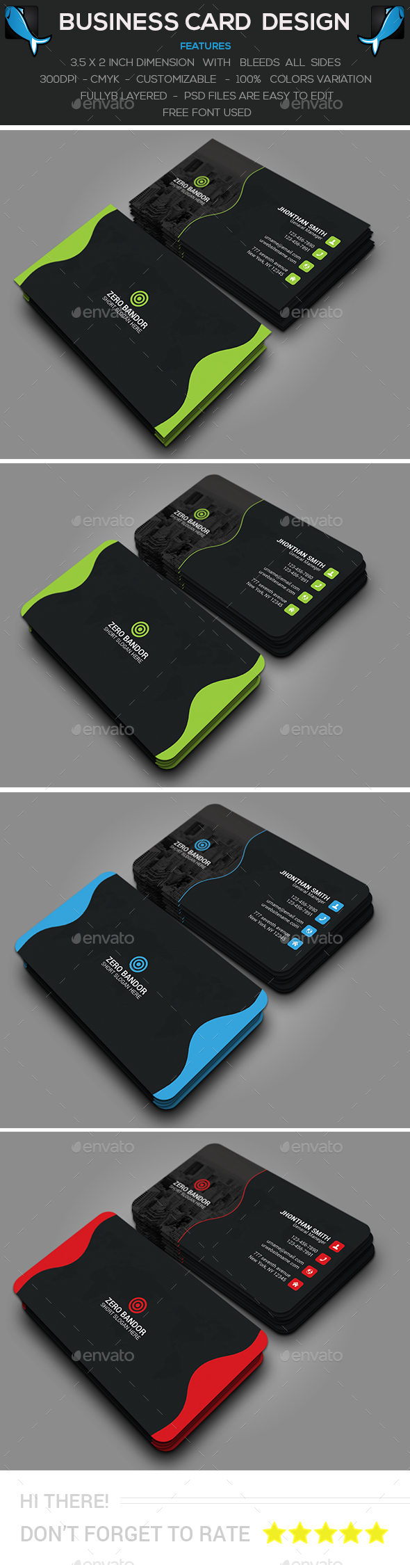 Unique Corporate Business Card - Creative Business Cards