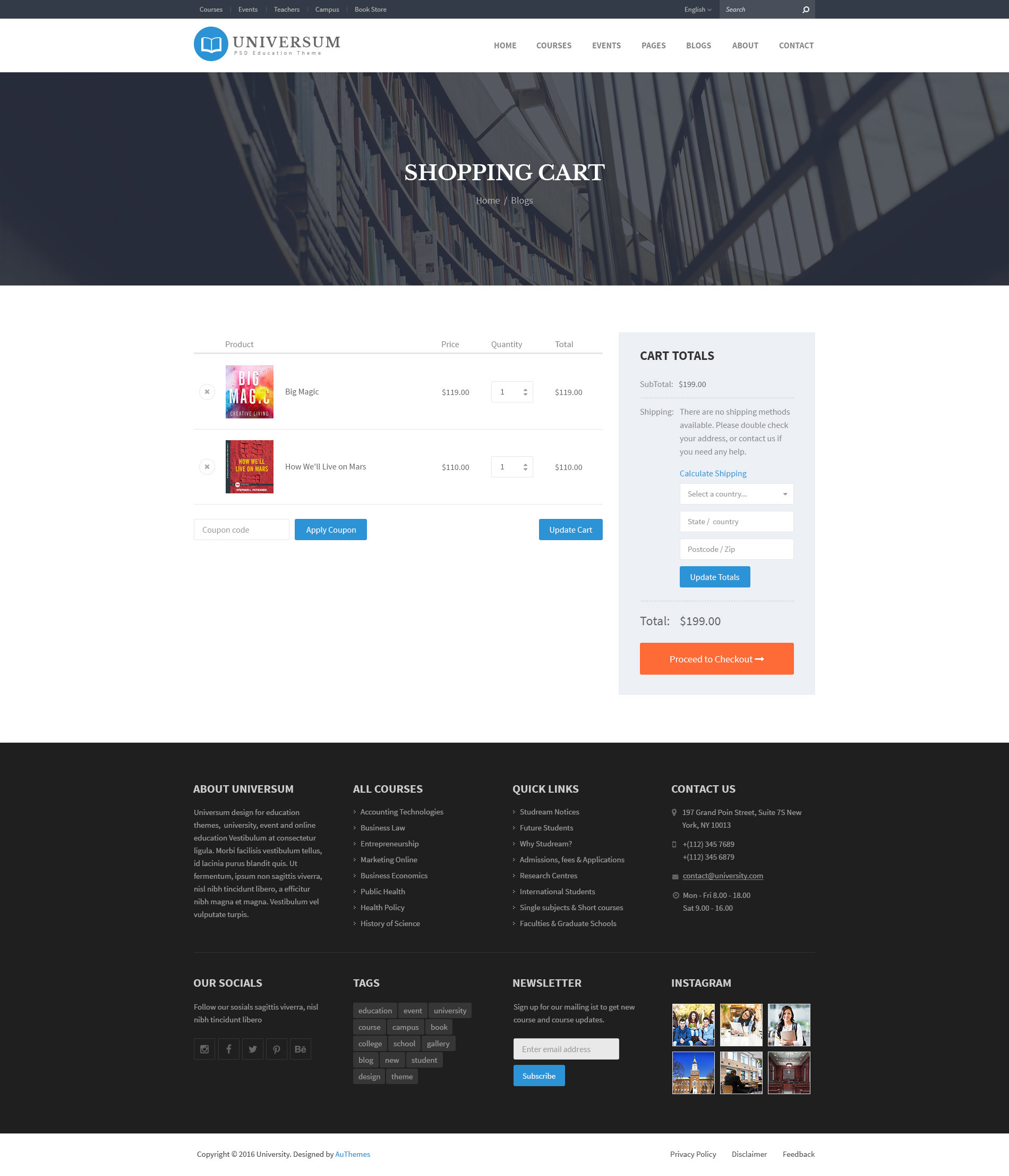 UNIVERSUM - Education, Event and Course PSD Template by AuThemes ...