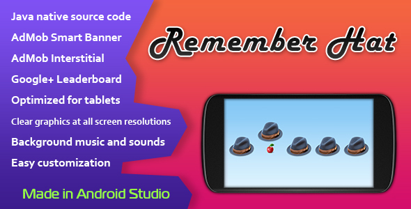 Remember Hat Game - CodeCanyon 11364481